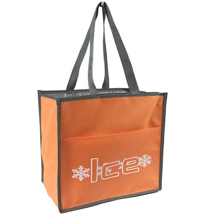 Large Reusable Thermal Insulated Grocery Cool Carry Cooler Bag For Food