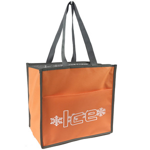 Large Reusable Thermal Insulated Grocery Cool Carry Cooler Bag For Food