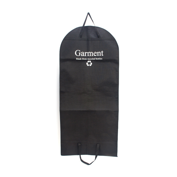 Custom breathable rpet nonwoven long dress dust garment bag for suits