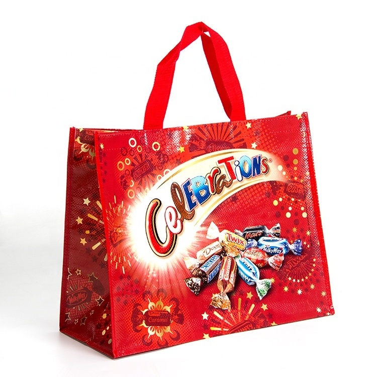 Custom High Quality Extra Large Capacity Laminated PP Woven Shopping Bag