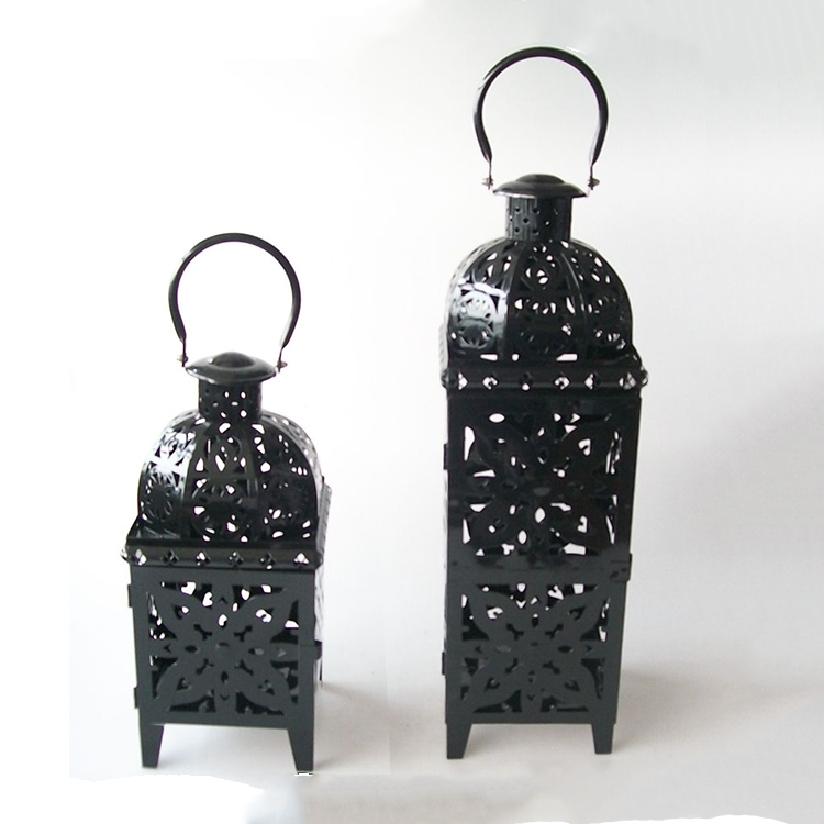 Wholesale Moroccan Style Hollow Out  Metal  Lanterns For Home Dec