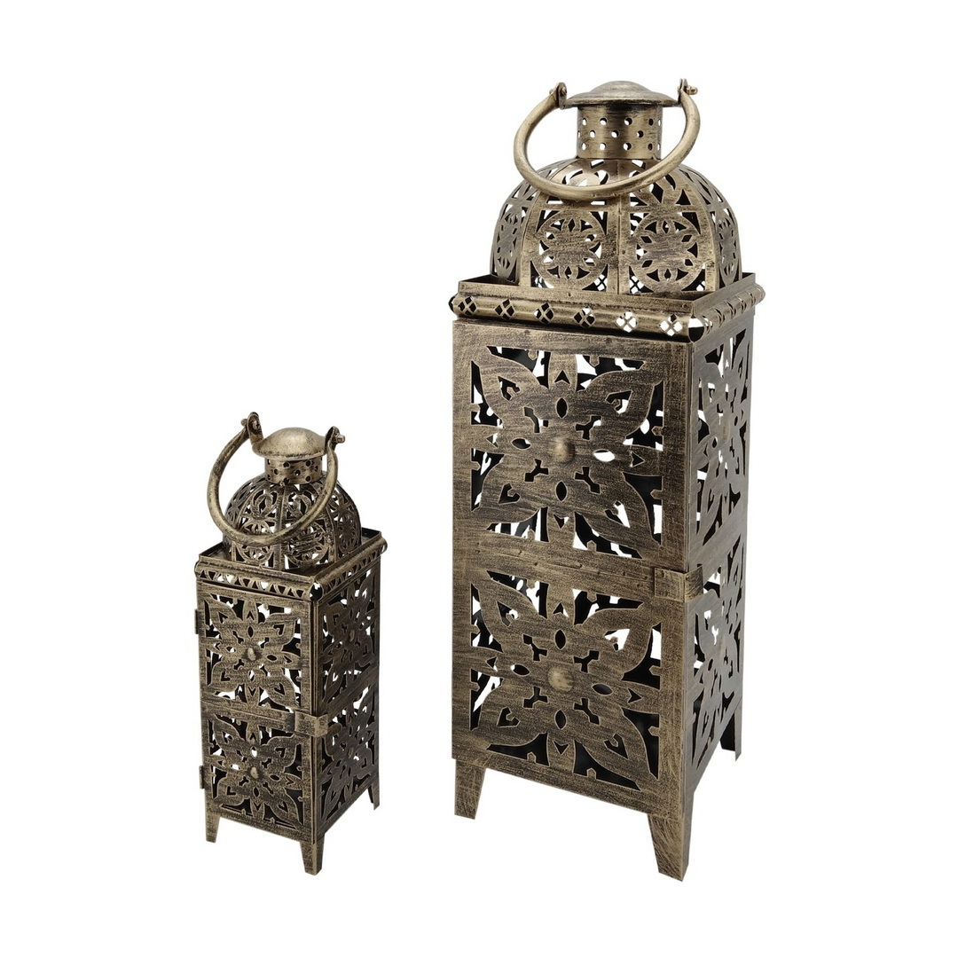 Wholesale Moroccan Style Hollow Out  Metal  Lanterns For Home Dec