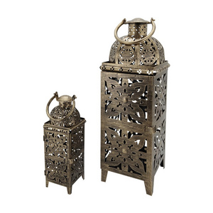 Wholesale Moroccan Style Hollow Out  Metal  Lanterns For Home Dec