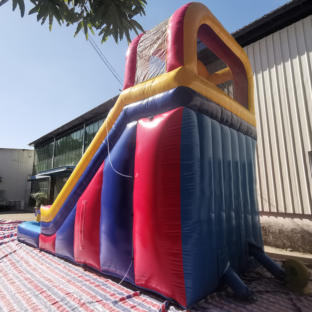 Commercial grade Double lane waterslide with water slides pool slide giant inflatable water slide for adult