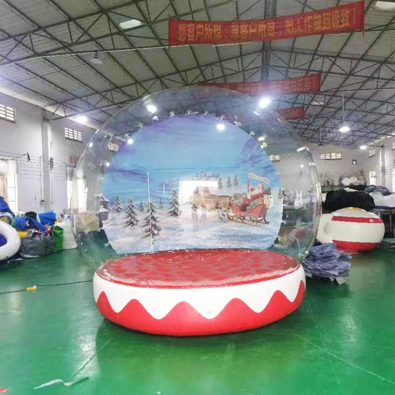 Christmas Decoration Clear Inflatable Dome Bubble Tent  inflatable snow globe with snow inflatable snow globe photo booth