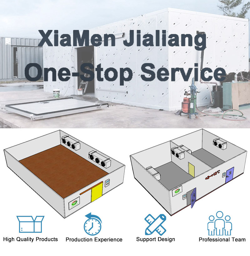 4*4*5m Jialiang Manufacturer Blast Chiller Freezer Cold Room Cooling Commercial Cold Storage Room