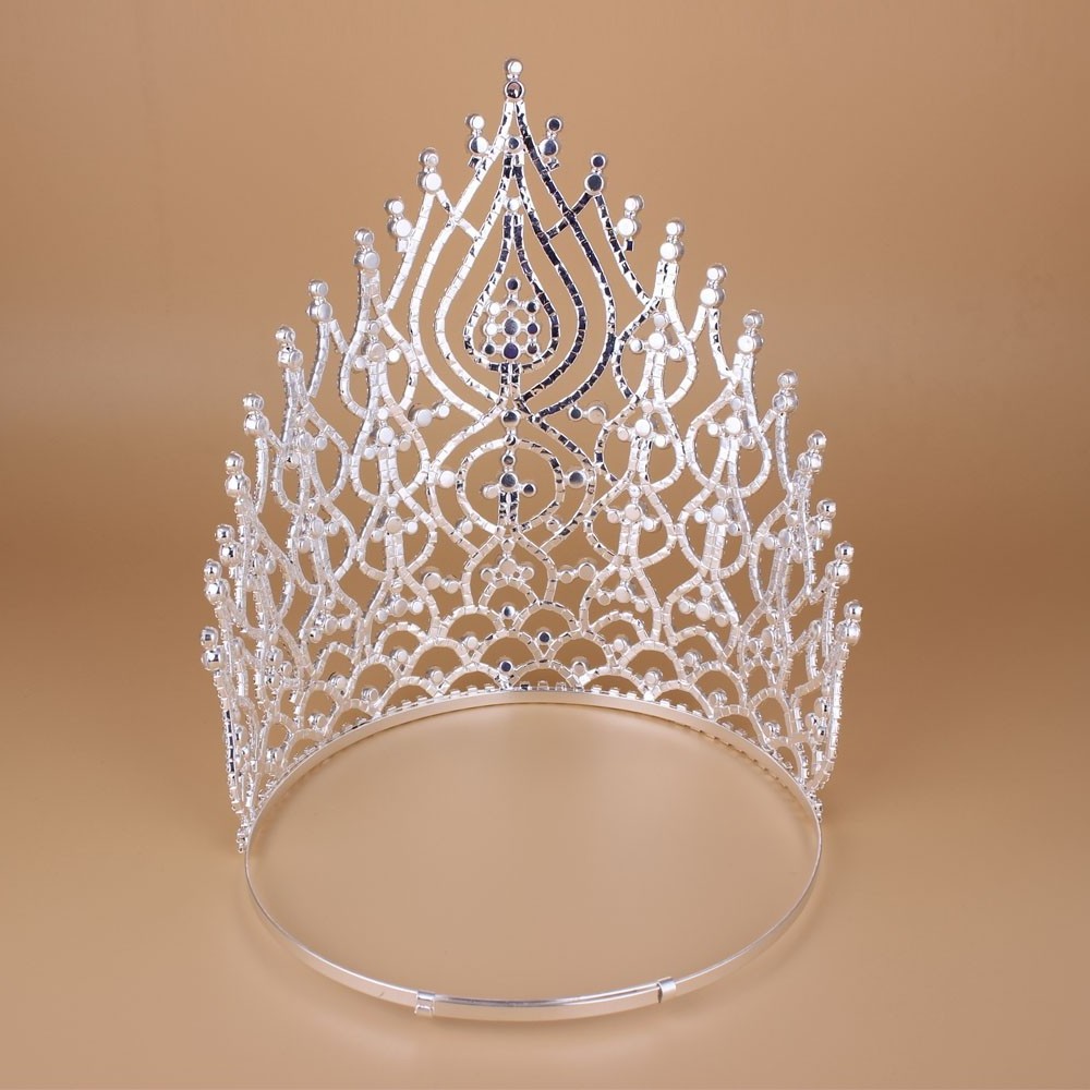 2015 China Supplier Cheap Large Tall Miss Beauty Pageant Tiara Crown