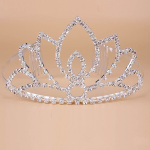 Cheap prettty custom pageant crowns tiara,wedding tiara and crown,cheap rhinestone tiara and crown