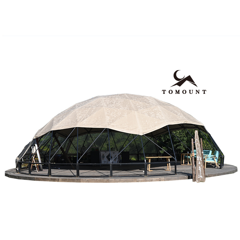 5m/6m/8m/15m Igloo Glamping Luxury Outdoor Pvc Dome Hotel House Geodesic Domes Tent For Sale