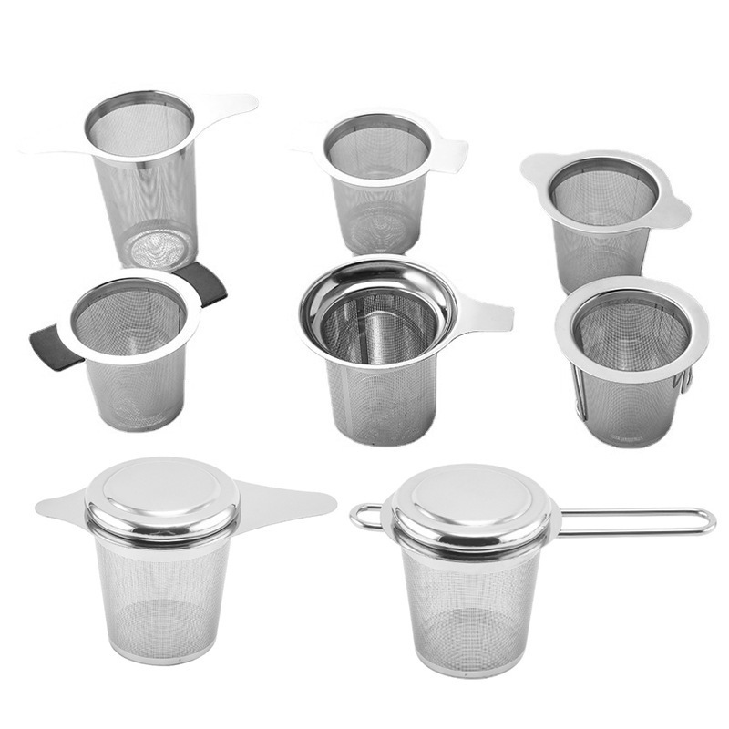 Customized Logo Creative tea filter 304 Stainless Steel Tea Infuser Silver Tea Strainer Infuser