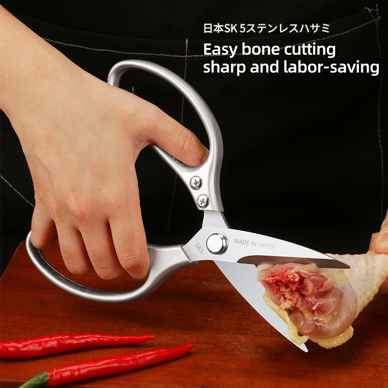 Multi Purpose Kitchen Scissors Chicken Bone Fish Kitchen Shears Heavy Duty With Aluminium Alloy Handle