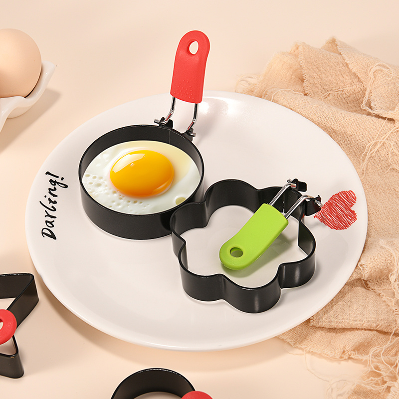 Cooking useful tool multi shape non-stick egg pancake mold egg frying mold carbon steel fried egg mold