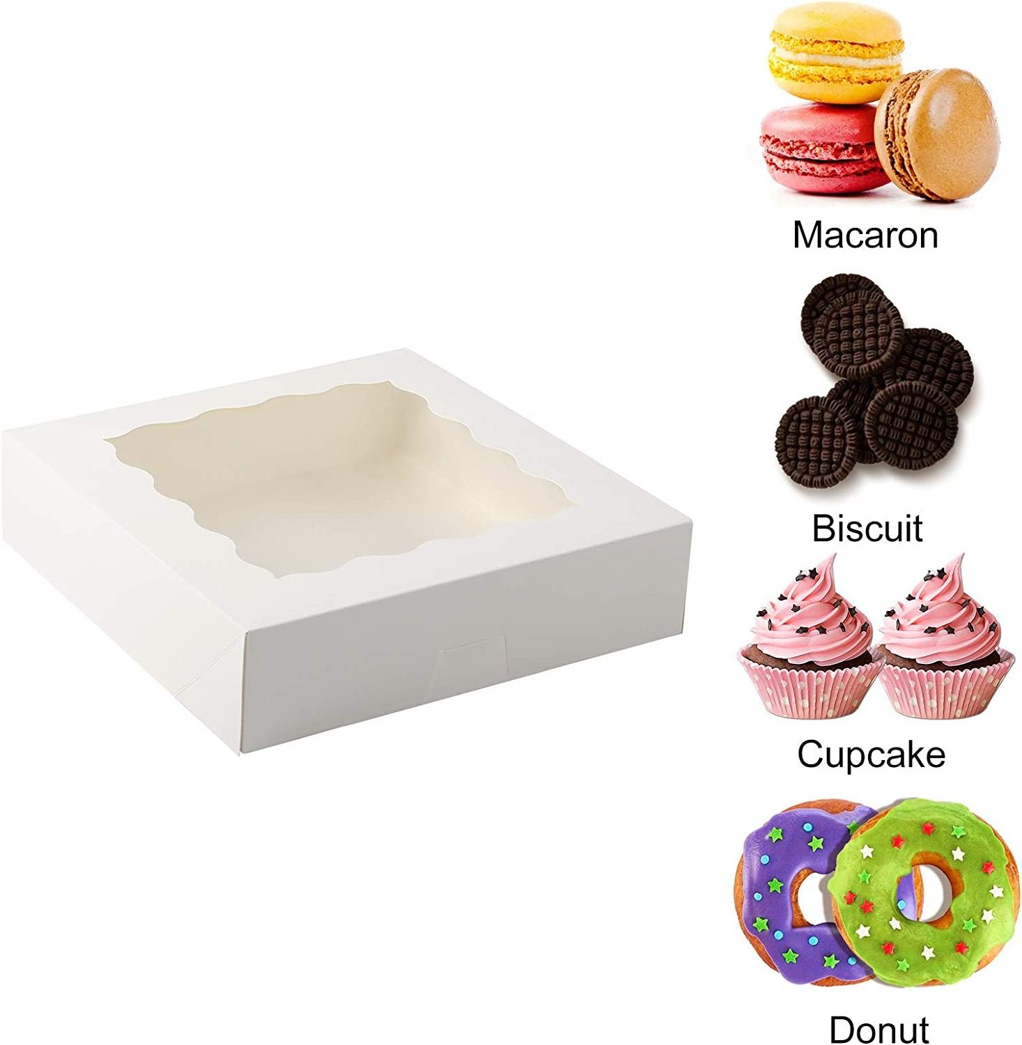 Custom Pastry Box Packaging Pie Doughnut Biscuit Chocolate Strawberry Packaging Boxes For Food And Pastries