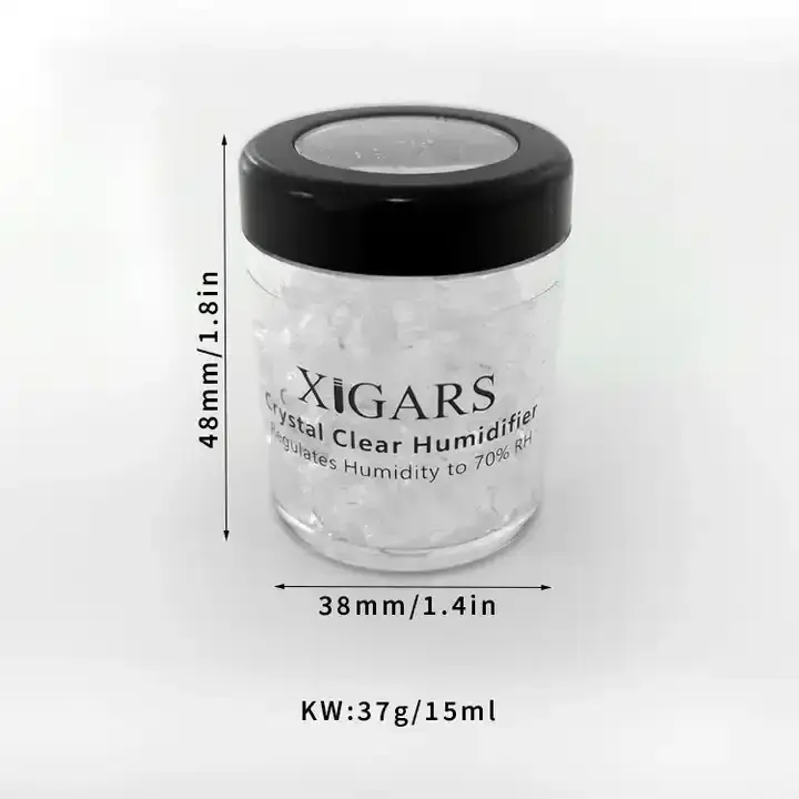 NEW Cigar Accessories 37g 2-way 70% RH Humidity Control Crystal Clear Tobacco Humidifier Cigar Humidifier Jar