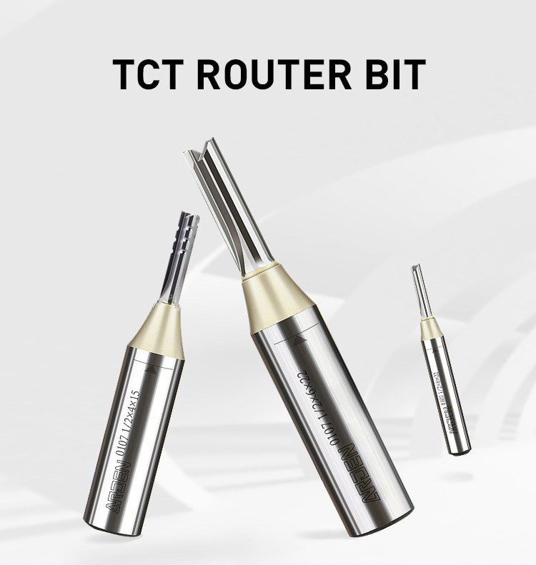 Arden CNC Router Bit Cutting Tools Carbide End Mill TCT Straight Bit CNC Arden 3 Flute Router Bits For Wood Woodworking