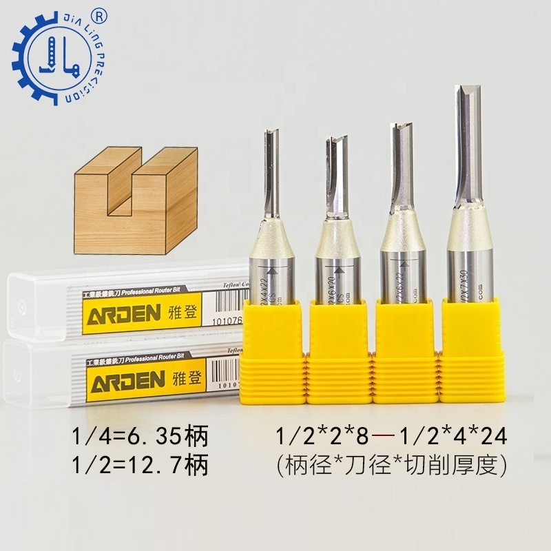 Arden CNC Router Bit Cutting Tools Carbide End Mill TCT Straight Bit CNC Arden 3 Flute Router Bits For Wood Woodworking