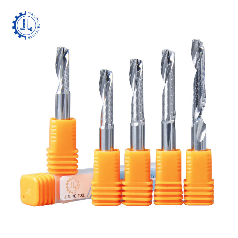 Aluminum End Mill 3.175mm-10mm CNC Endmill Carbide Spiral Bits Single Flute End Mill For Aluminum