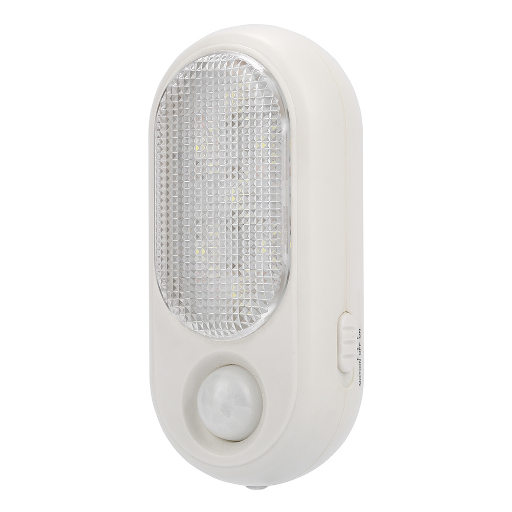 Factory Direct Sale Night Light AA Battery 6000K White Light PIR Motion Sensor LED Night Light