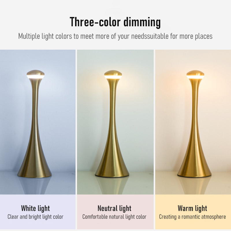 Nudrop Mini Internet Celebrity Bedside Lamp Portable Rechargeable Cordless Luxury Modern Romantic Dinner Atmosphere Table Lamps