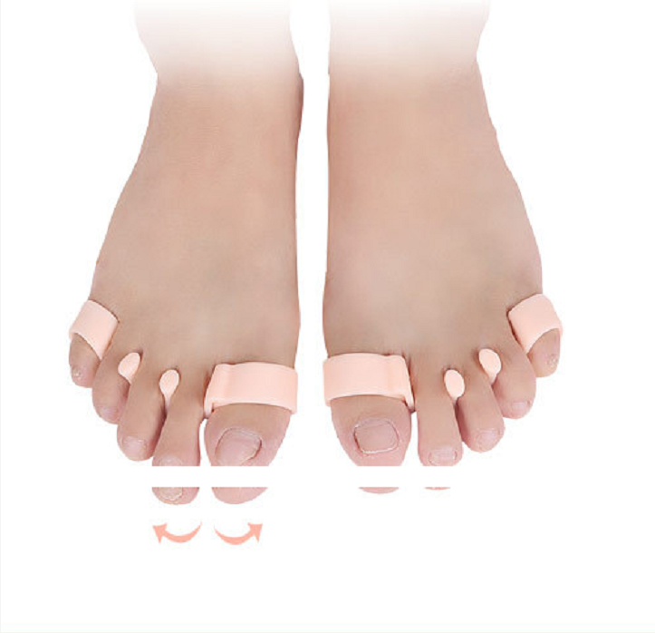 Hot Selling  Gel Super Soft Foot Care Dailly Use Hallux Valgus Correction Five Toe Separators