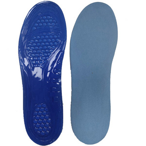 custom comfortable shockproof pain relief soft thin removable anti odor silicone gel massage sport shoe insoles