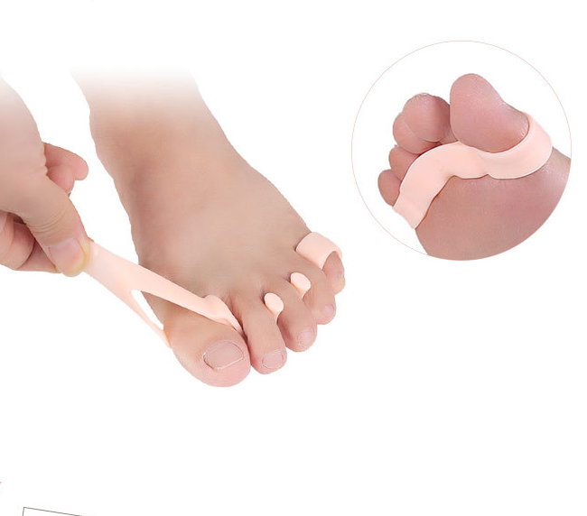 Hot Selling  Gel Super Soft Foot Care Dailly Use Hallux Valgus Correction Five Toe Separators