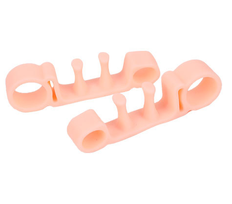 Hot Selling  Gel Super Soft Foot Care Dailly Use Hallux Valgus Correction Five Toe Separators