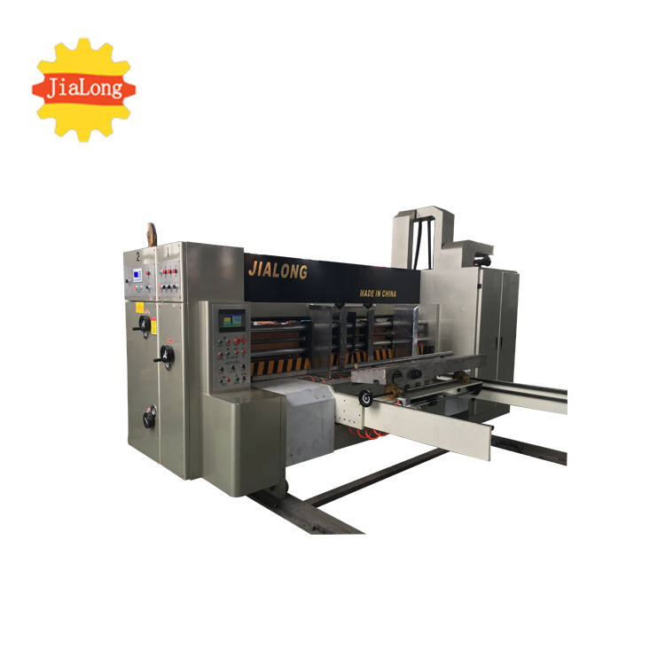 Corrugated cardboard carton box making Machine High Speed Flexo Printing Slotting Die-cutting Machine