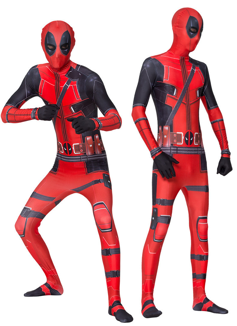 Fancy Cosplay Role Play Jumpsuit One Piece movie hero Adult Man Birthday Party Father Son Boys Iron Spider man Costumes for Kids