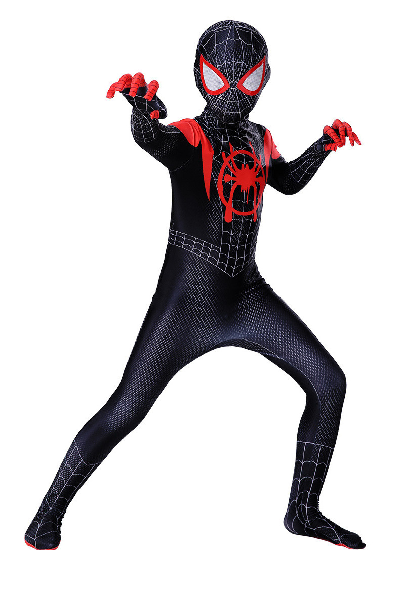 Fancy Cosplay Role Play Jumpsuit One Piece movie hero Adult Man Birthday Party Father Son Boys Iron Spider man Costumes for Kids