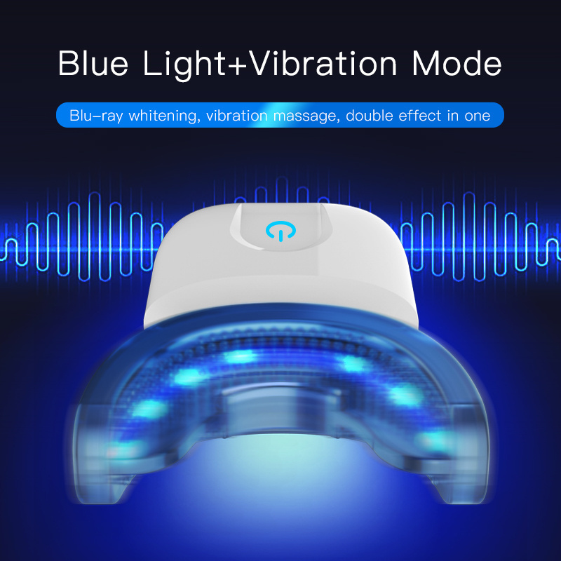 2021 LED Wireless rechargeable home whitening tooth kit blue led light tooth whitening