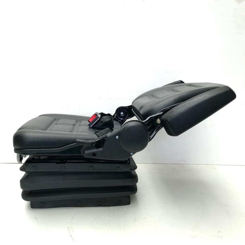 Three-level shock absorber backrest adjusts large tractor/forklift/excavator seats