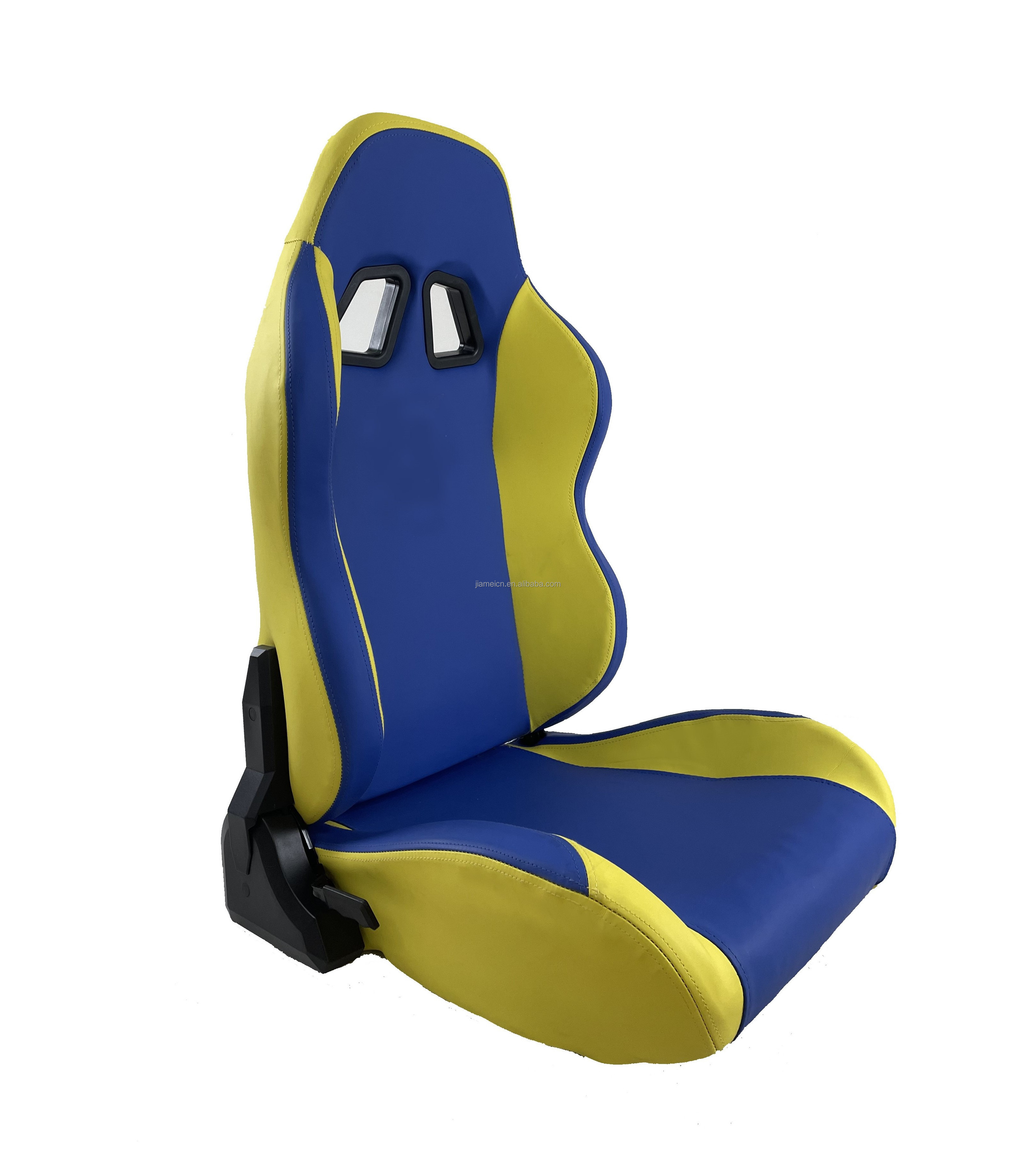 Bright color matching go kart seat racing seat with slide rail