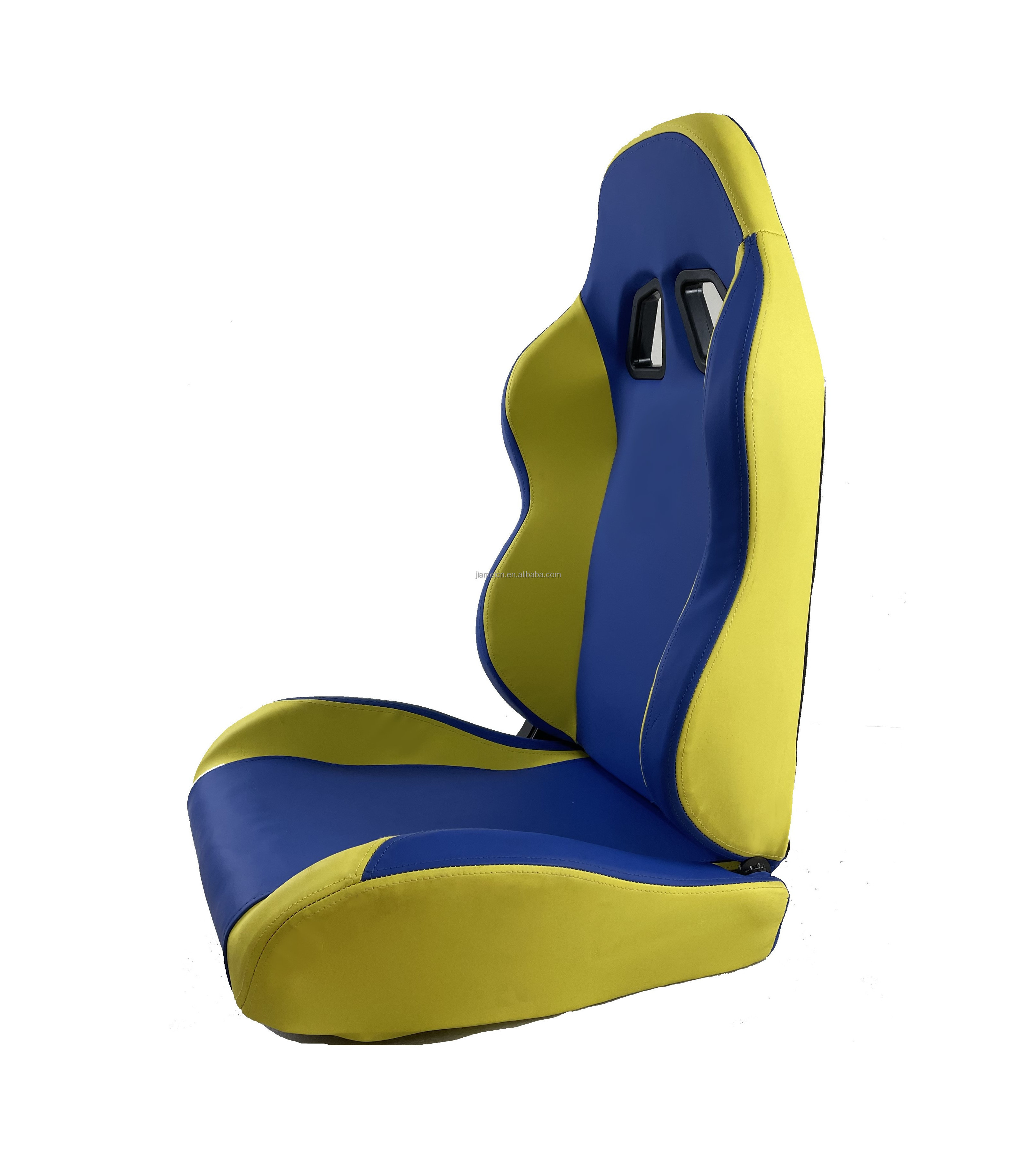 Bright color matching go kart seat racing seat with slide rail