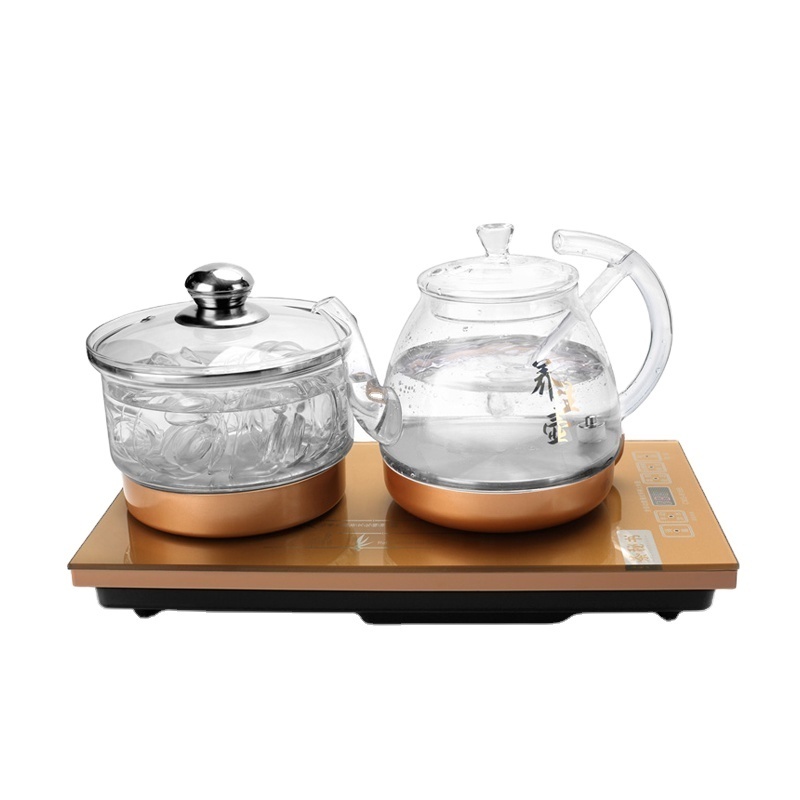 Teaware Glass Tea Kettle for Induction Cooker 1000W Dry Burning-resistant Protection