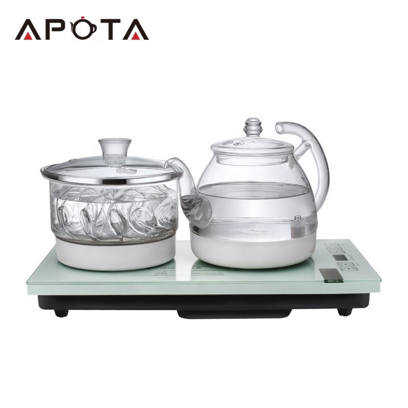 Teaware Glass Tea Kettle for Induction Cooker 1000W Dry Burning-resistant Protection