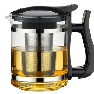 Wholesale price tableware glass tea kettle tea pot with infuser