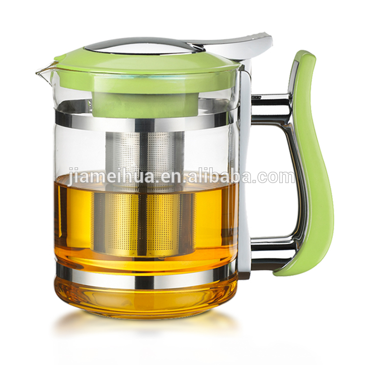 Wholesale price tableware glass tea kettle tea pot with infuser