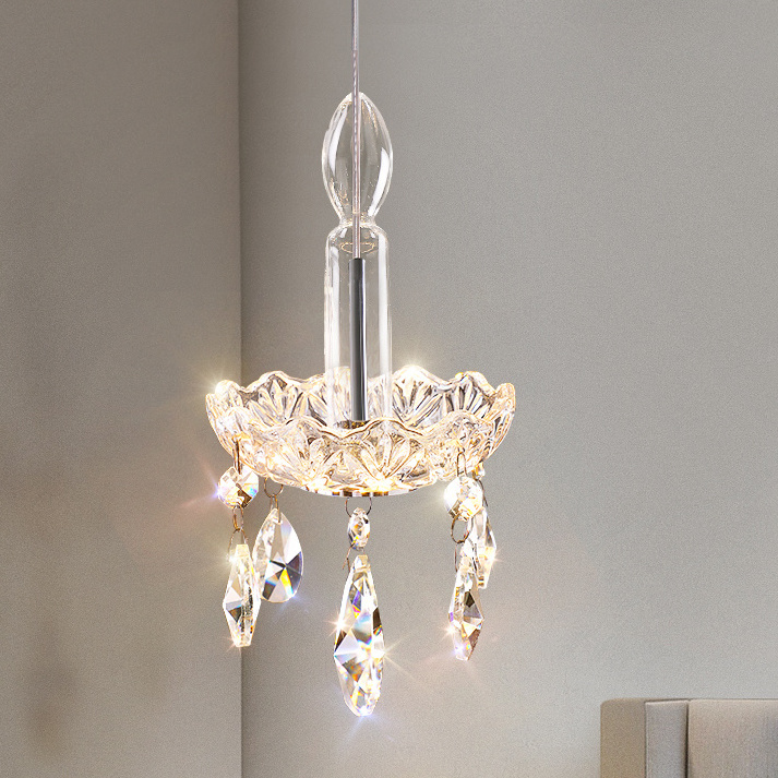 Modern crystal chandelier new Simple  for  bar window display simple mini glass chandeliers decorative pendant hanging lights