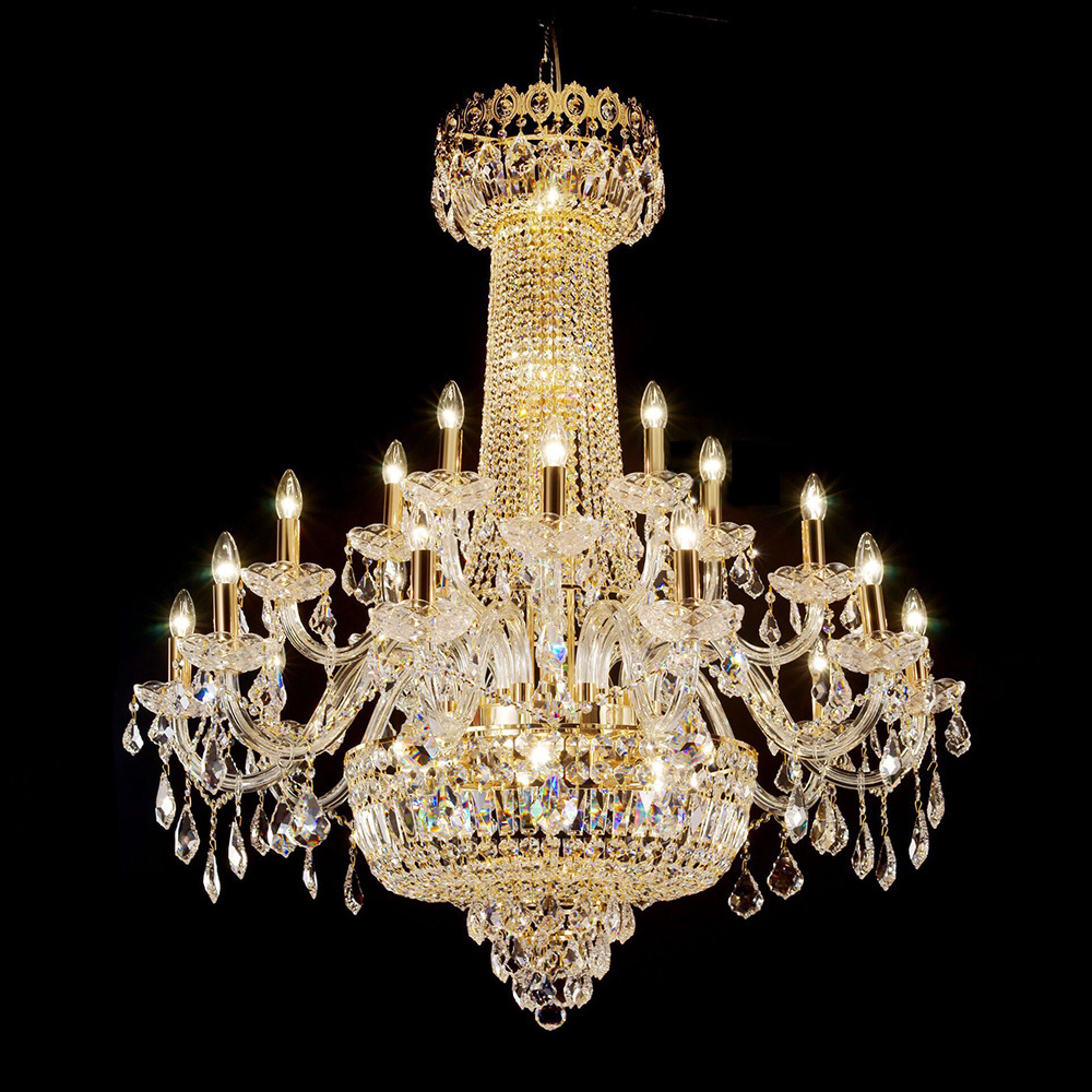 Luxury Banquet Hall Ceiling Lights Large Church Muslim Arabic Crystal Antique Classic Crystal Chandelier Pendant Lamps