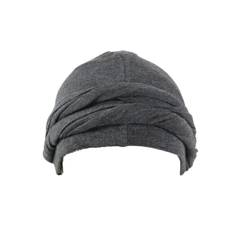 Logo Custom Dome Wave Cap Men Male Solid Adult Ethnic Durag Turban Hat for Men