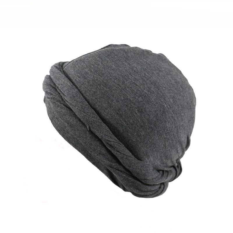 Logo Custom Dome Wave Cap Men Male Solid Adult Ethnic Durag Turban Hat for Men