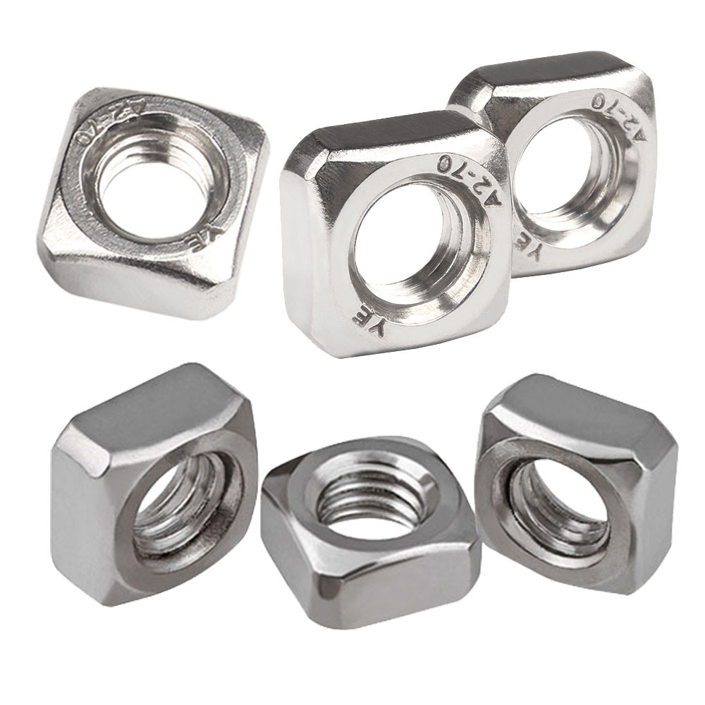 Industrial use M3 M4 M5 M6 Square Nut Stainless Steel Nut