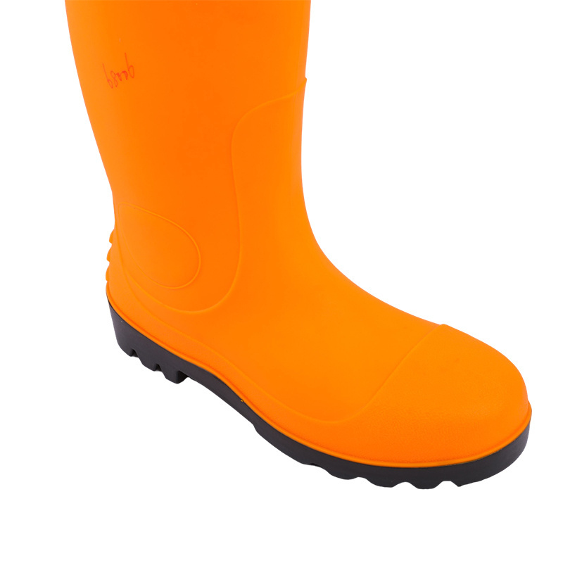 Sales Oil Slip Resistant Construction Site Pvc Rain Boots Gumboots For Work