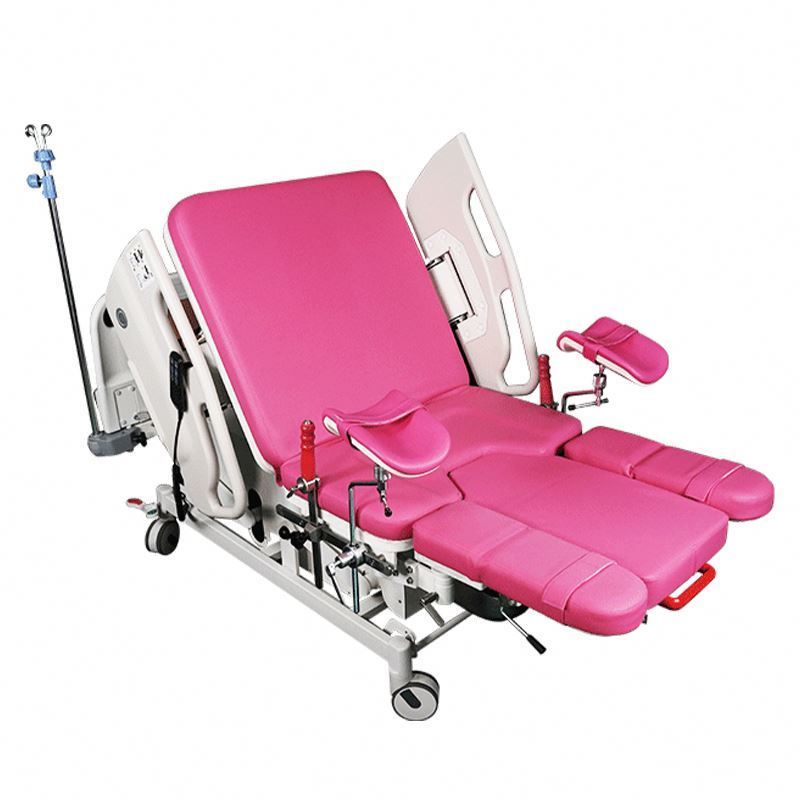 Stainless Steel Gynecological Examination Chair in Hospital Obstetric Exam Table