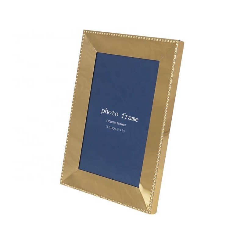 Wholesale Classic 4*6 5*7 8*10in Gold Silver Metal Aluminum Picture Photo Frames For Home Decor