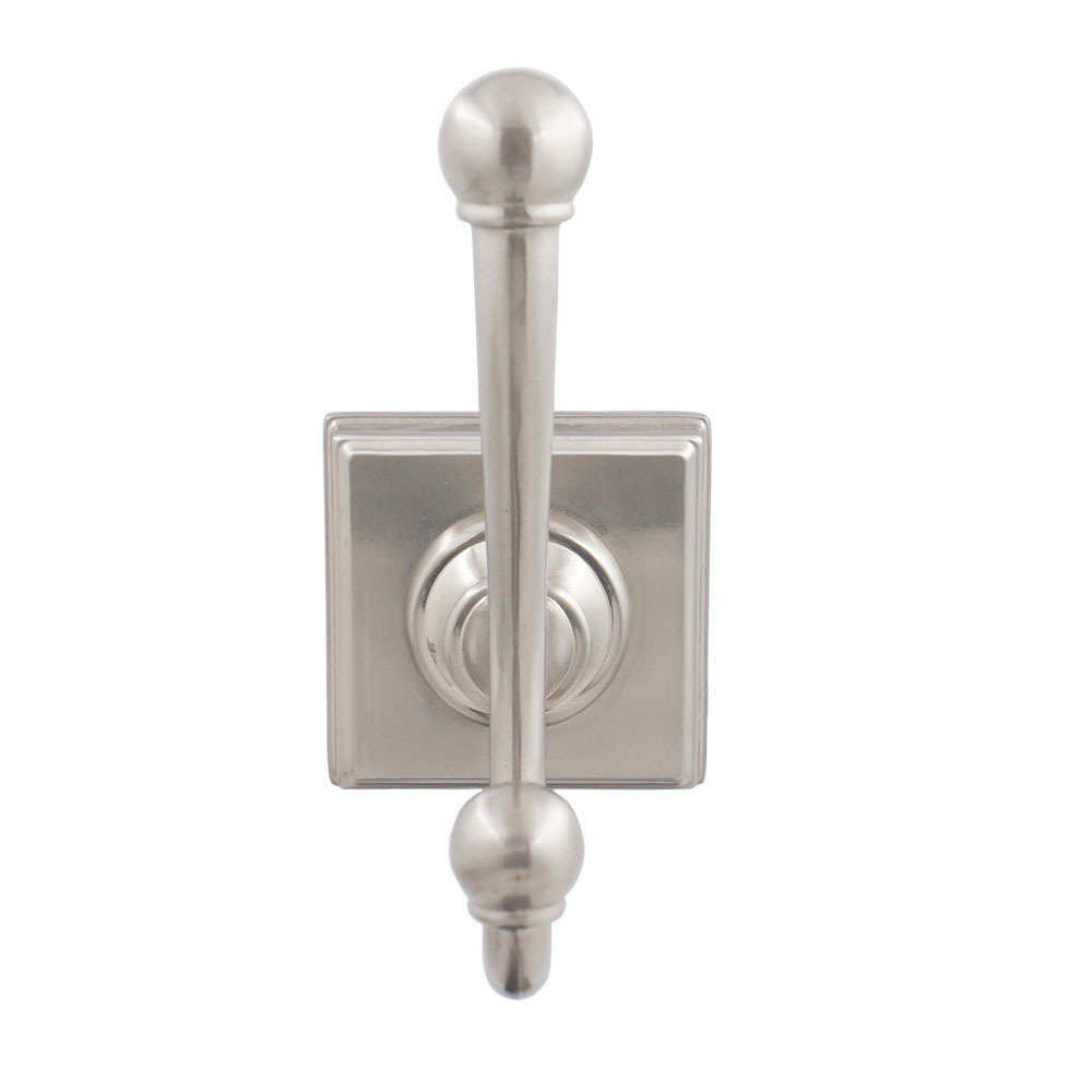 Cubicle Toilet Washroom Comfy Hardware Chrome Plated Padded Nickel Wall Row Coat Hooks Rack