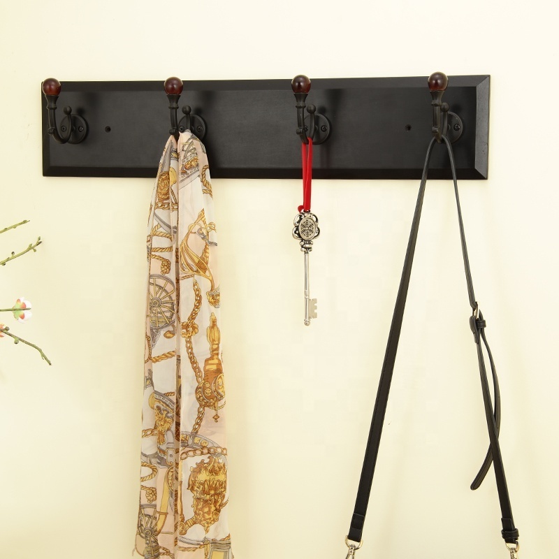 Wall Mounted Coat Rack Metal Wood Wall Coat Rack Hooks Coat Hat Hanger Hooks Over Door Bathroom Hook Hanger