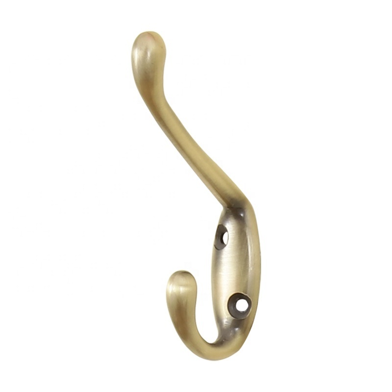 Home Decorative Hardware Wide End Coat and Hat Wall Hook for Closet Office Hotel Bathroom