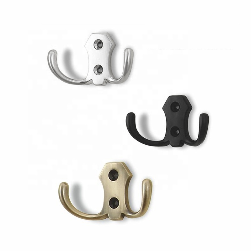 Wall Coat Hooks Garage Hook Wall Mounted Hat Hangger Robe Double Coat Hanger